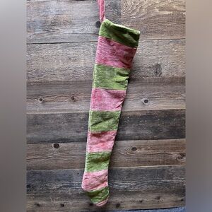 Boho Crushed Velvet Extra Long Christmas Stocking